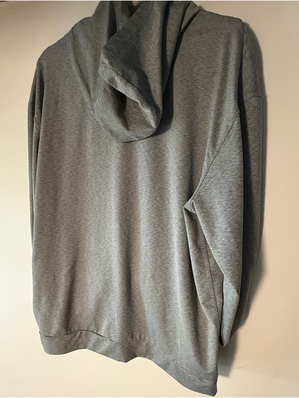 NIKE Yoga Dri-Fit Men’s Lightweight Gray Full-Zip Hoodie Jacket - Picture 6 of 9
